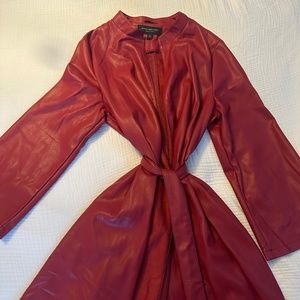 Marc New York faux leather trench coat
